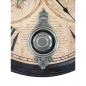 Preview: WELTKARTE Landkarte Wanduhr Holz Uhr MIT PENDEL Old Fashion Style 60 cm